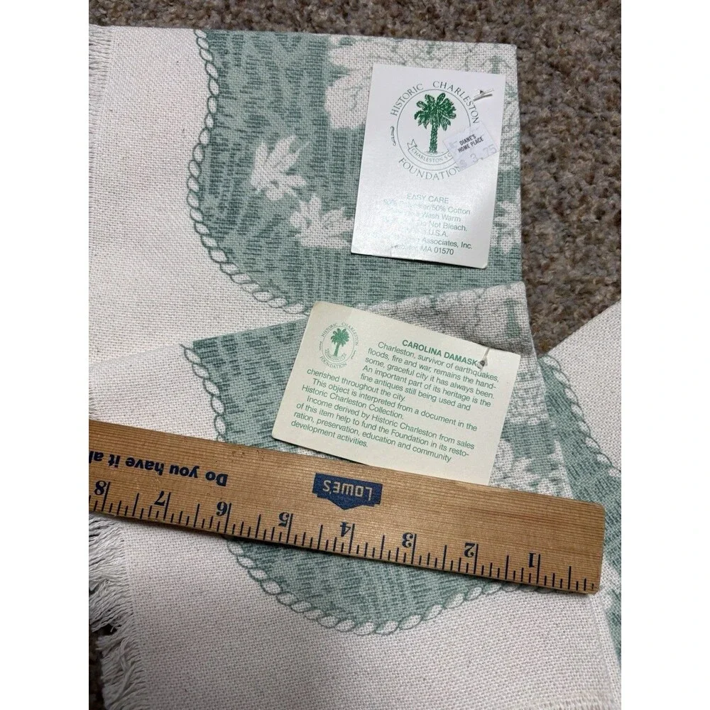 NOS Historic Charleston Foundation Carolina Damask Placemats – Set of 3